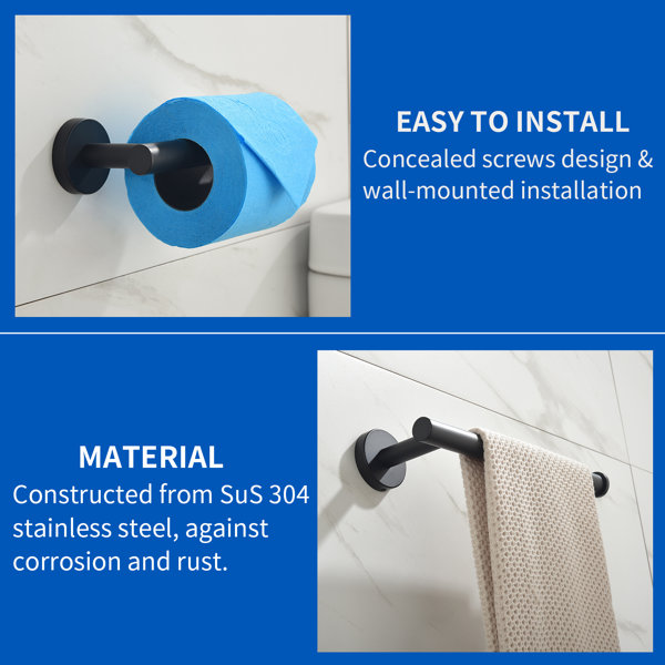 SHAMANDA 5 Piece Bathroom Hardware Set Wayfair